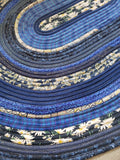 The Tea Is Wild oval rug full view on floor