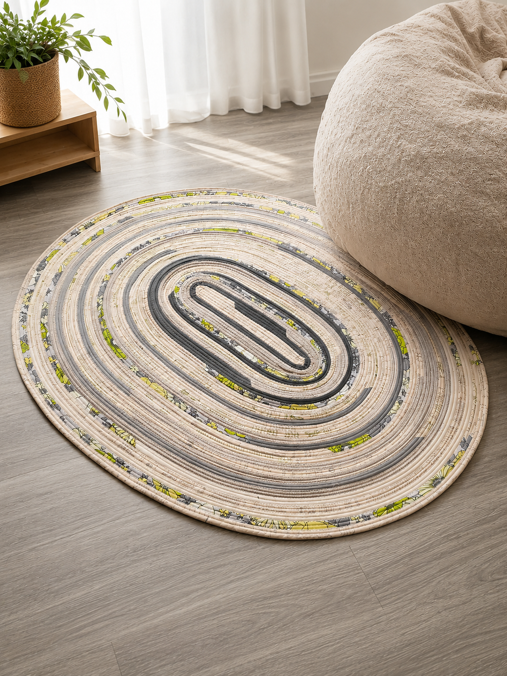 Lime Typewriter Area Rug
