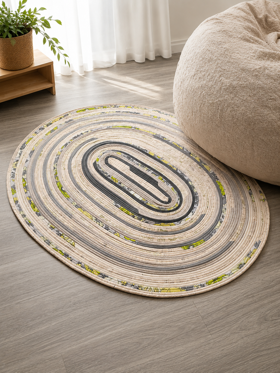 Lime Typewriter Area Rug